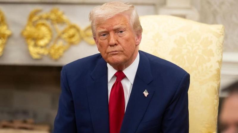 An image of the US president, Donald Trump