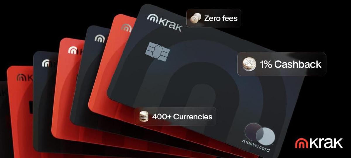 Featured image for Kraken Launches Crypto Card with Cashback in Europe