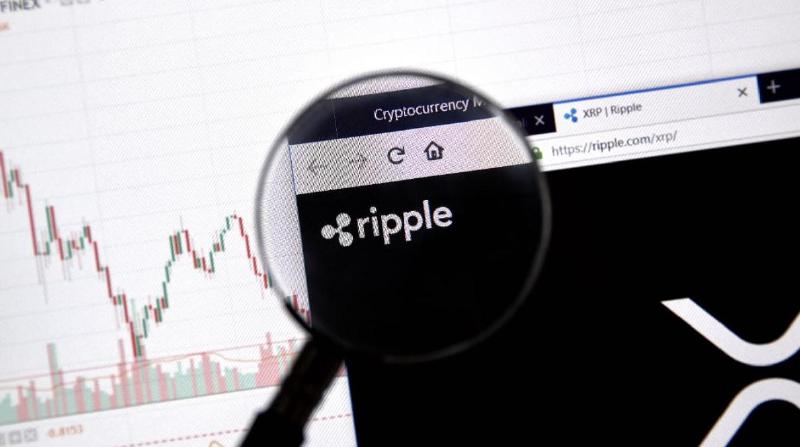 Een afbeelding van een pagina van Ripple, het bedrijf achter XRP